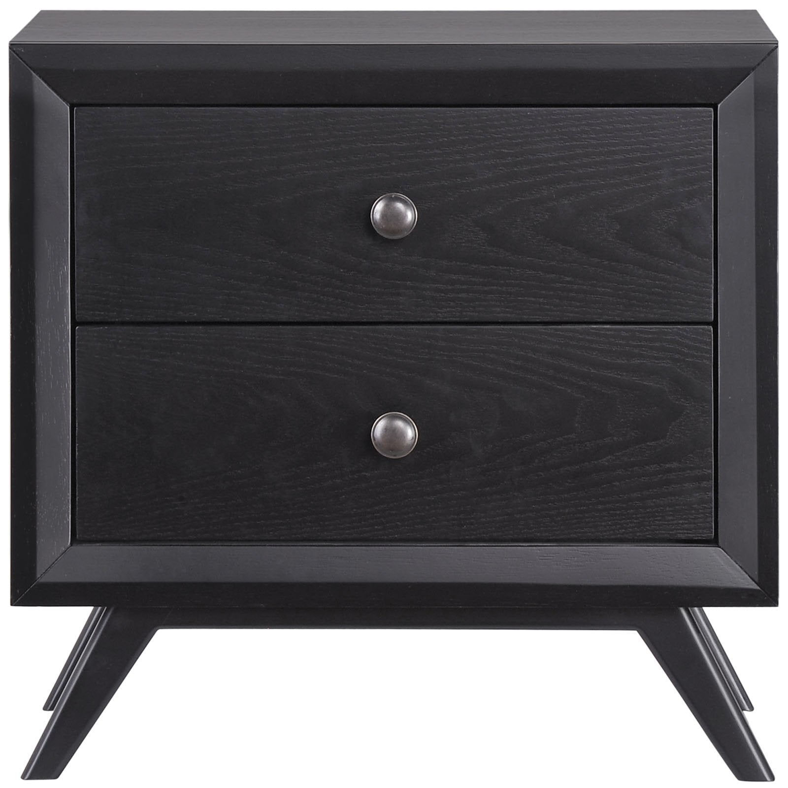 Modway Mod-5240 Tracy Mid-Century Modern Wood Nightstand In Black